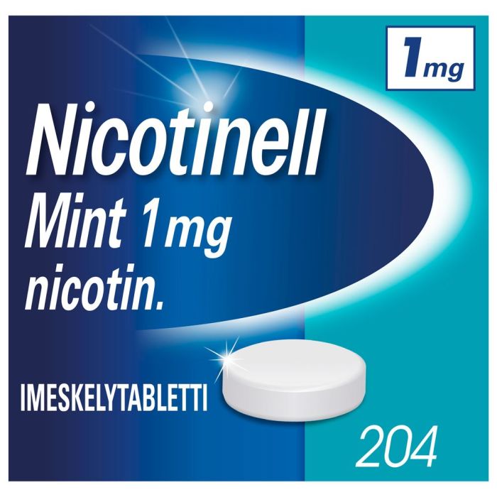 NICOTINELL MINT imeskelytabletti 1 mg 204 fol kuva 2