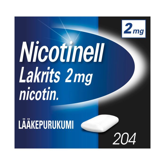 NICOTINELL LAKRITS lääkepurukumi 2 mg 204 fol kuva 2
