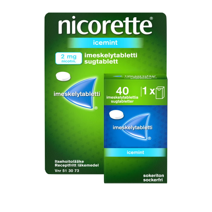 NICORETTE ICEMINT imeskelytabletti, puristettu 2 mg 40 kpl