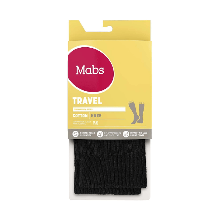 Mabs Travel tukisukka musta M 1 pari