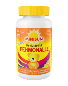 Minisun Monivitamiini Pehmonalle Sitrus jr. 120 kpl