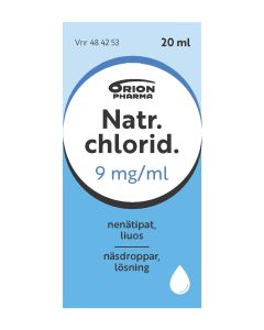 NATR. CHLORID. nenätipat, liuos 9 mg/ml 20 ml