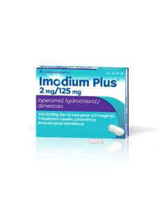 IMODIUM PLUS tabletti 2/125 mg 6 fol