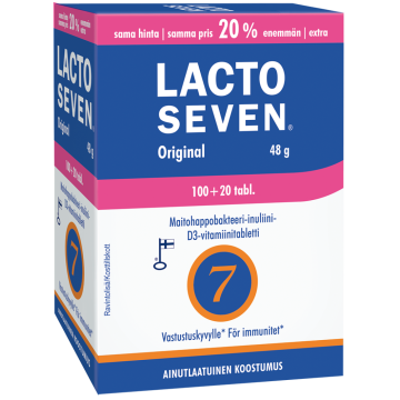 Lacto Seven Original kampanjapakkaus 100 + 20 120 tabl