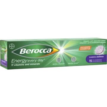 Berocca Energy Cassis & Berries poretabletti 15 kpl