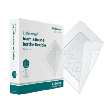 Kliniderm foam silicone border flexible 15x20cm 5 kpl