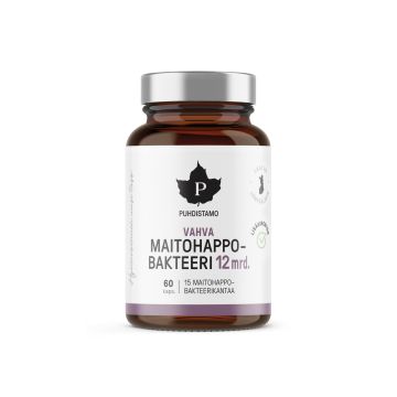 Puhdistamo Vahva Maitohappobakteeri 12mrd. 60 kaps