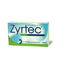 ZYRTEC tabletti, kalvopäällysteinen 10 mg 10 fol